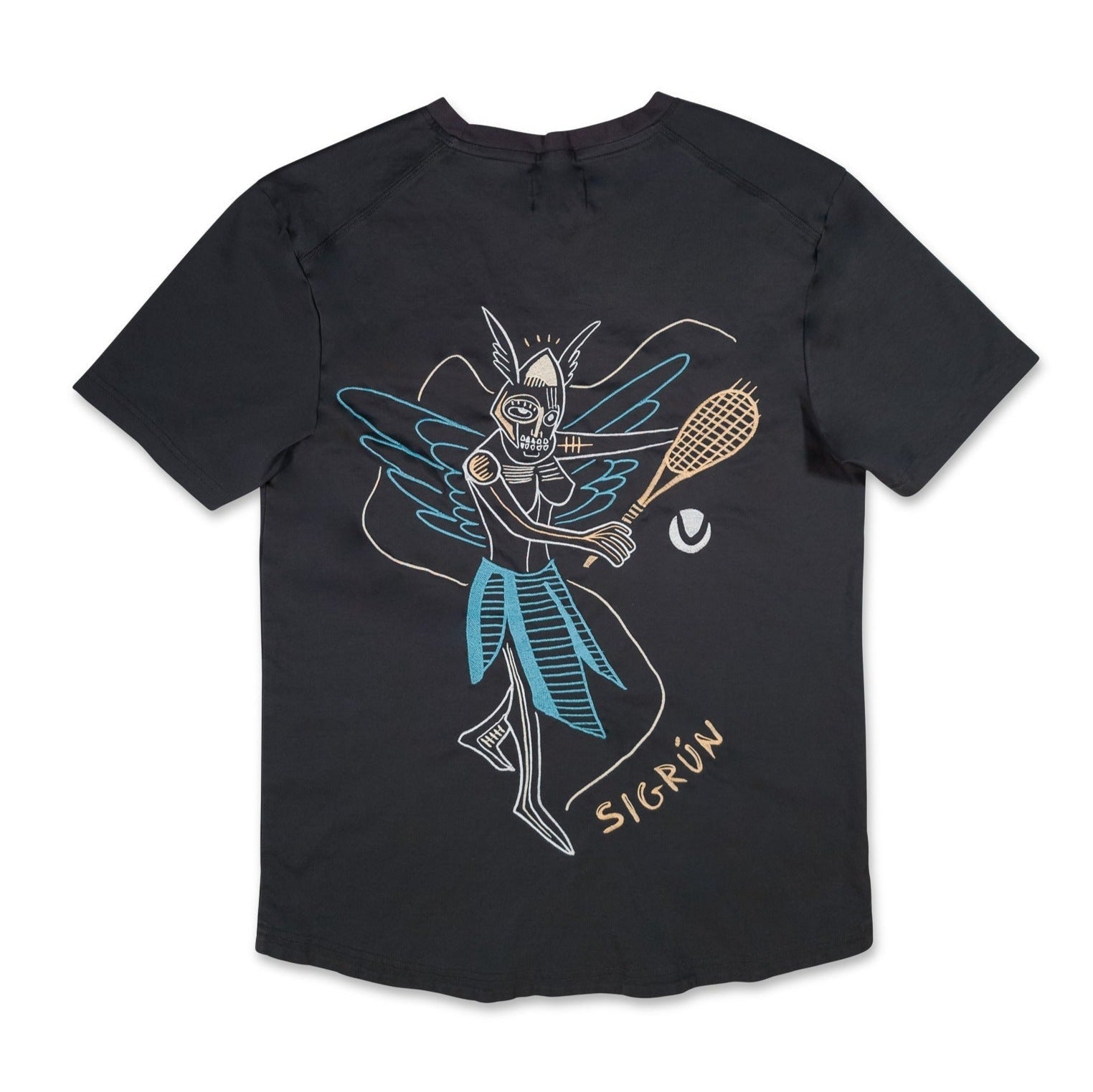 Off-Court "Tribal" Valkyrie Embroidered Tee